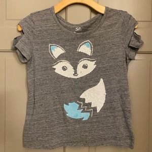 Justice fox sequin shirt. Size 18 plus